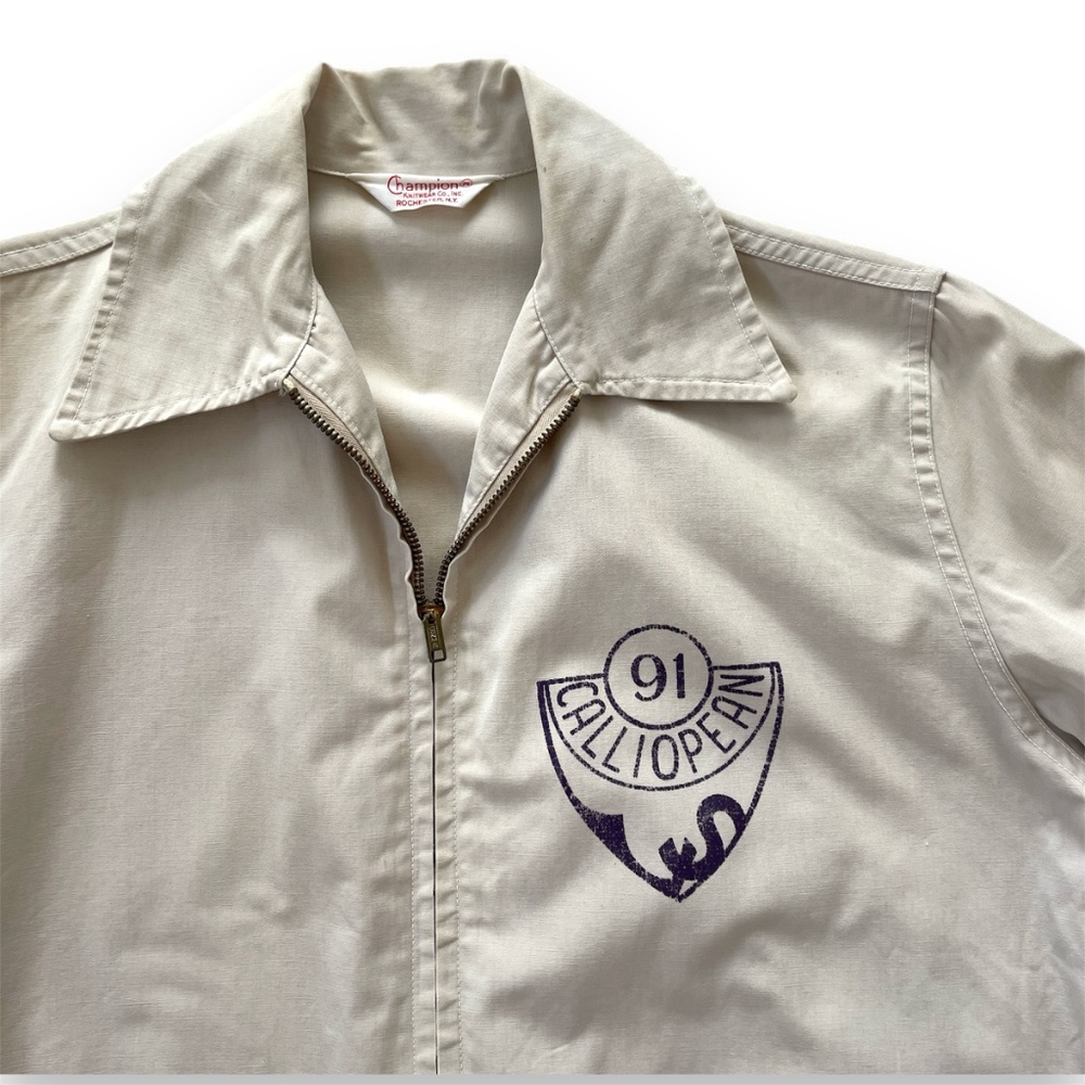 Vintage 1950s Champion Collegiate Calliopean Society Bomber Jacket University - Picture 6 of 11
